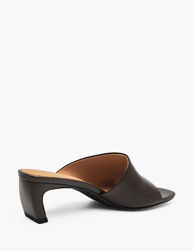 Коричневые женские сабо MASCOTTE 126-6102411-6571M | ракурс 3