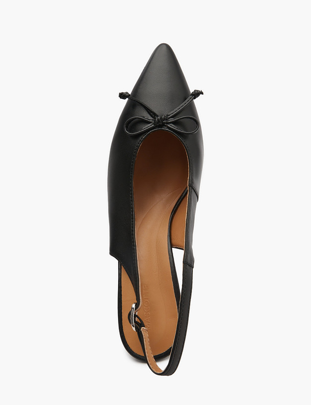 Черные женские туфли с бантиком MASCOTTE 94-5164813-3501M | ракурс 4