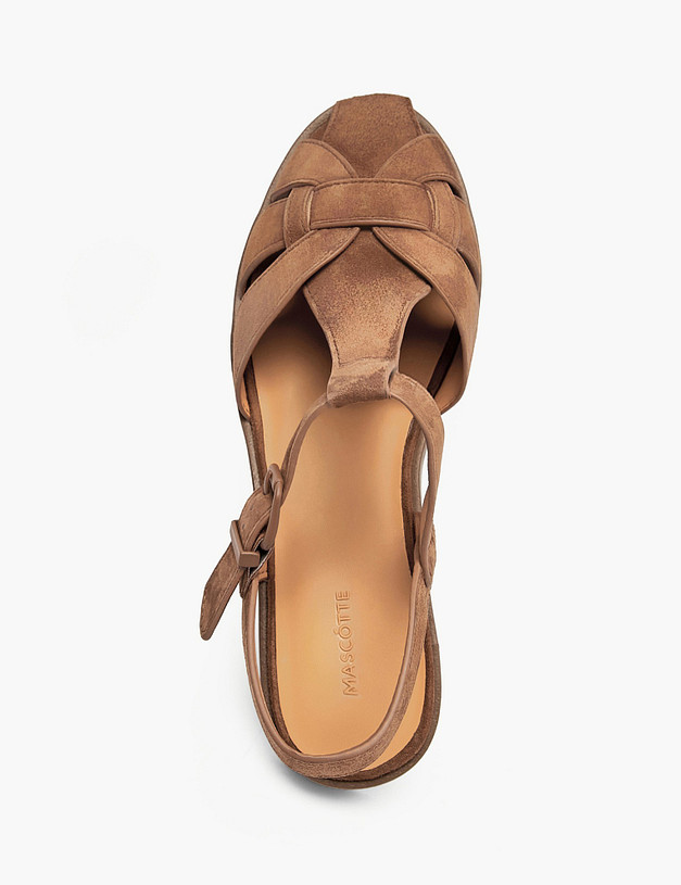 Рыжие женские сандалии MASCOTTE 126-615211-0613 | ракурс 4