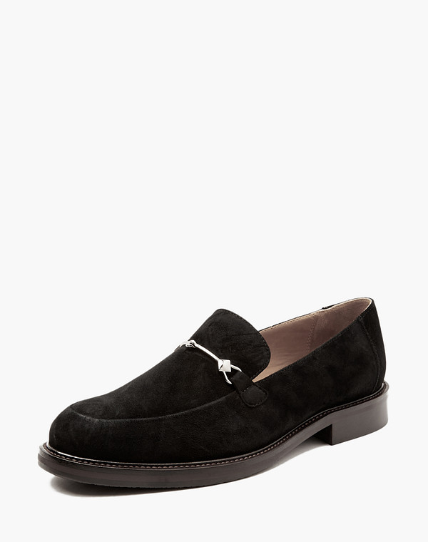 22-4127212-3605M Туфли женские велюр/нат.кожа черн, Mascotte