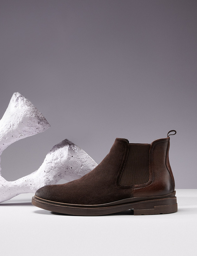 Коричневые мужские челси MASCOTTE 58-224426-0209 | ракурс 1