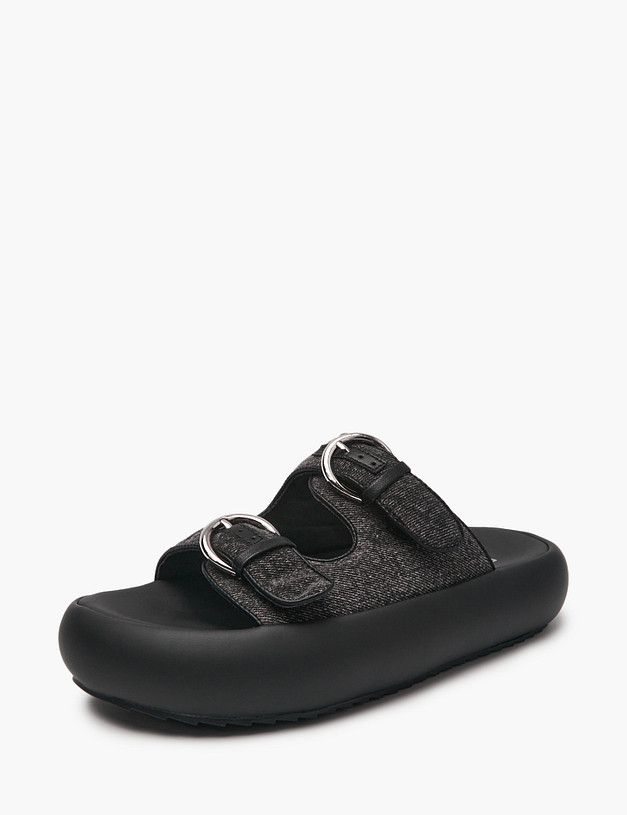 Темно-серые женские сабо MASCOTTE 234-513561-0202 | ракурс 3