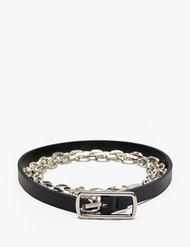 Черный женский ремень MASCOTTE 701-6101-602 | ракурс 1