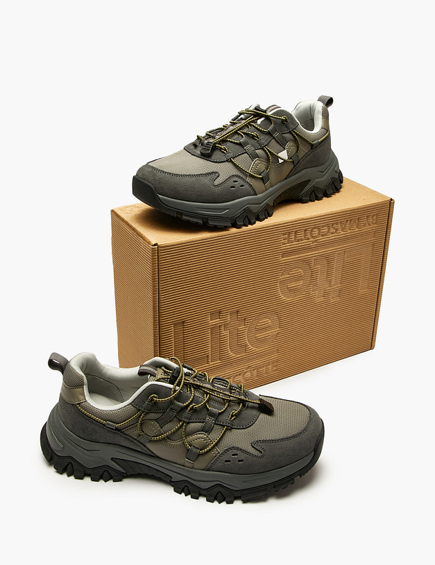 Оливковые мужские кроссовки MASCOTTE 64-523121-0210 | ракурс 6