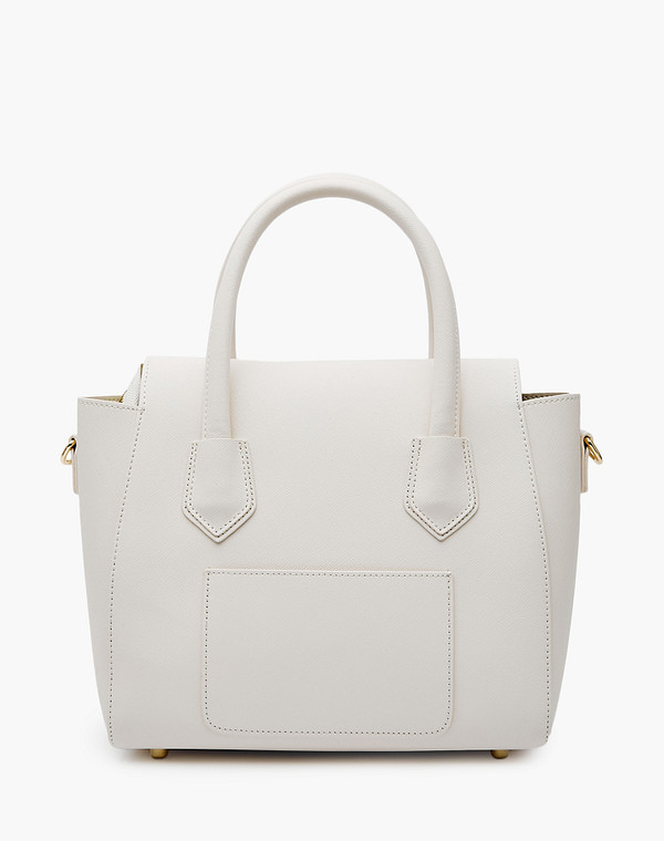 604-9116-101 Сумка женская кож.спилок-и.кожа/и.кожа бел, S, Mascotte