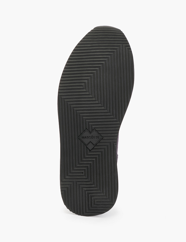 Серые велюровые женские лоферы MASCOTTE 22-2145612-3656M | ракурс 6