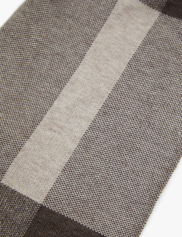 Коричневый мужской шарф MASCOTTE 766-3204-2408 | ракурс 3