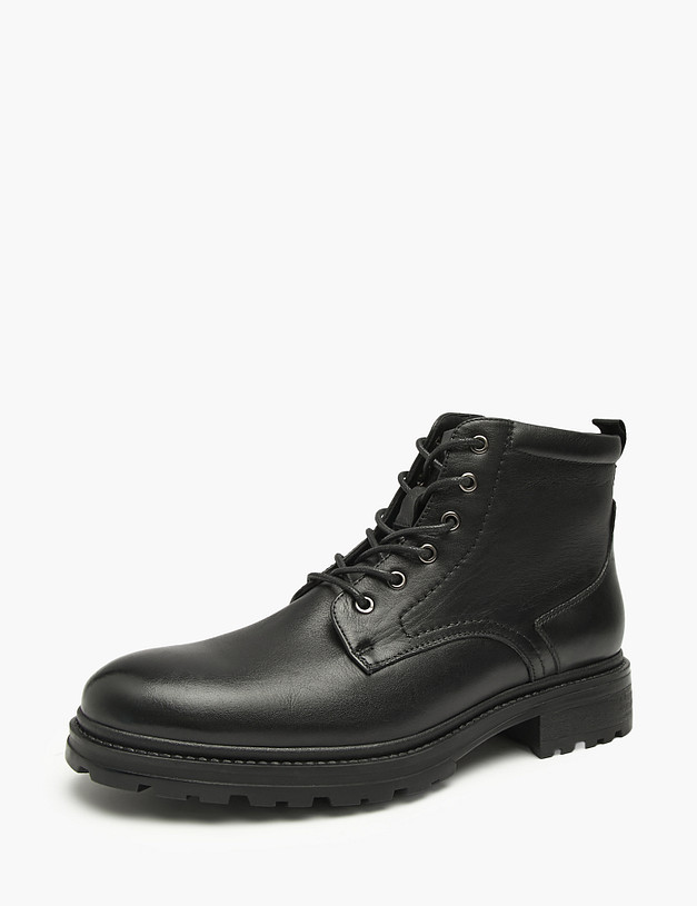 Черные мужские зимние ботинки MASCOTTE 58-529231-0102 | ракурс 2