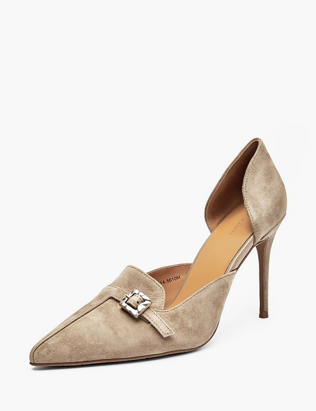 Бежевые женские туфли MASCOTTE 126-6102614-5610M | ракурс 2