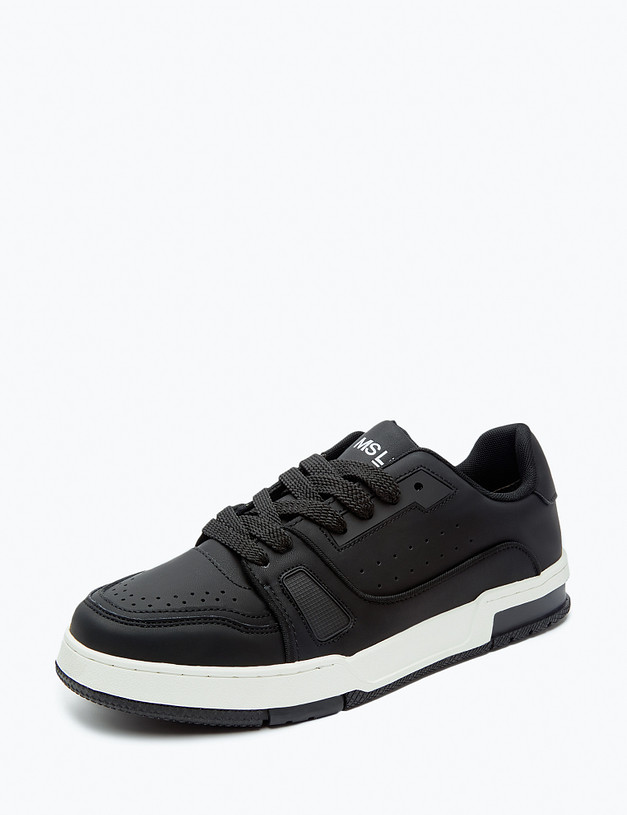 Черные мужские кеды MASCOTTE 128-323621-0602 | ракурс 2