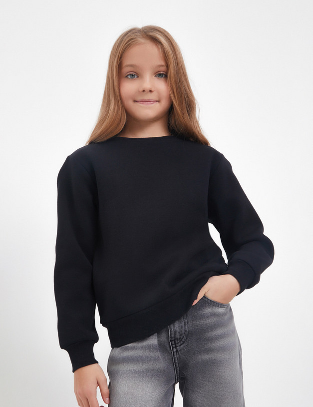Черный детский свитшот MASCOTTE 848-4209-2602 | ракурс 2