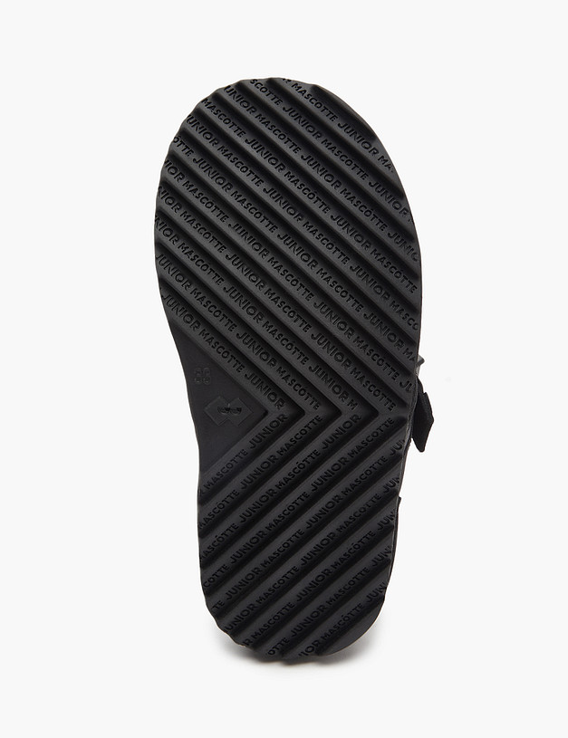 Черные кожаные детские угги MASCOTTE 234-3264311-0102 | ракурс 7