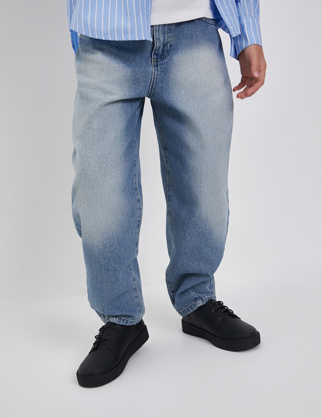 Черные детские полуботинки MASCOTTE 159-410211-0102 | ракурс 12