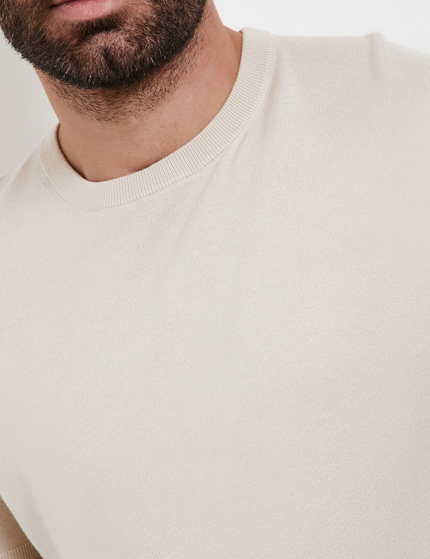 Молочный мужской джемпер MASCOTTE 852-5111-2601 | ракурс 3
