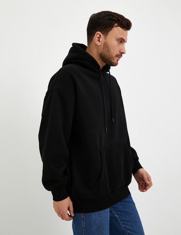 Черное мужское худи MASCOTTE 234-3360-2602 | ракурс 7