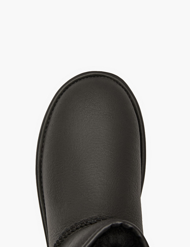 Черные кожаные мужские угги MASCOTTE 128-029331-0902 | ракурс 6