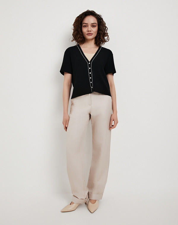 990-6101-2402 Джемпер женский черн, Mascotte