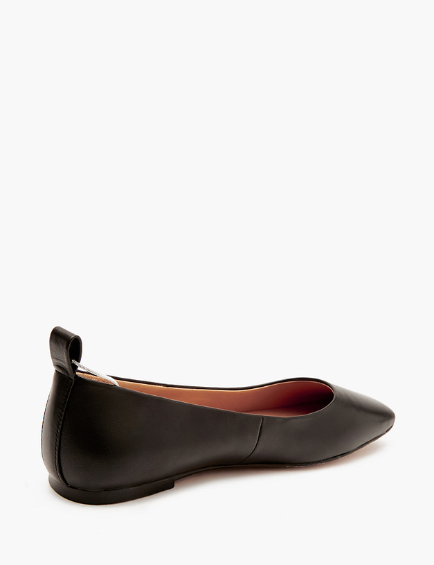 Черные женские балетки с декоративным браслетом MASCOTTE 126-412911-3501M | ракурс 5