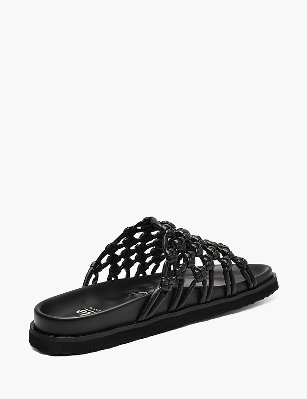 Черные женские сабо MASCOTTE 234-611691-0502 | ракурс 3