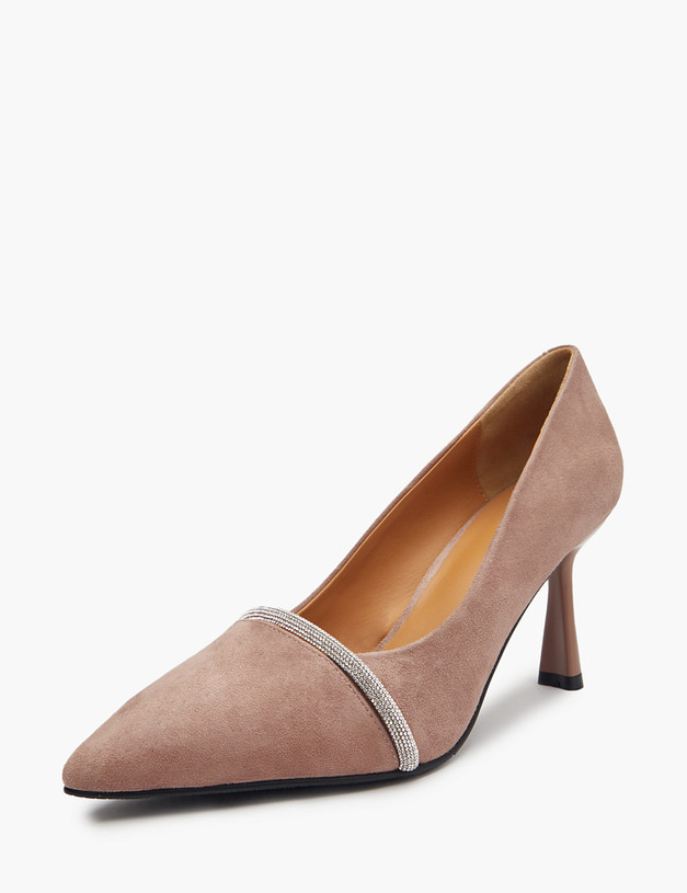 Бежевые женские туфли MASCOTTE 100-511011-0608 | ракурс 2 Бежевые женские туфли MASCOTTE 100-511011-0608 | ракурс 2