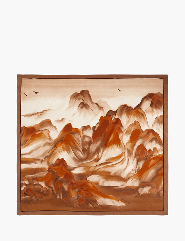 Коричневый женский платок MASCOTTE 700-5113-2408 | ракурс 2