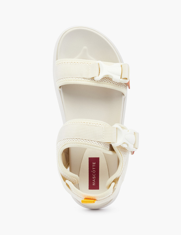 Бежевые женские сандалии на платформе MASCOTTE 234-215111-0208 | ракурс 7