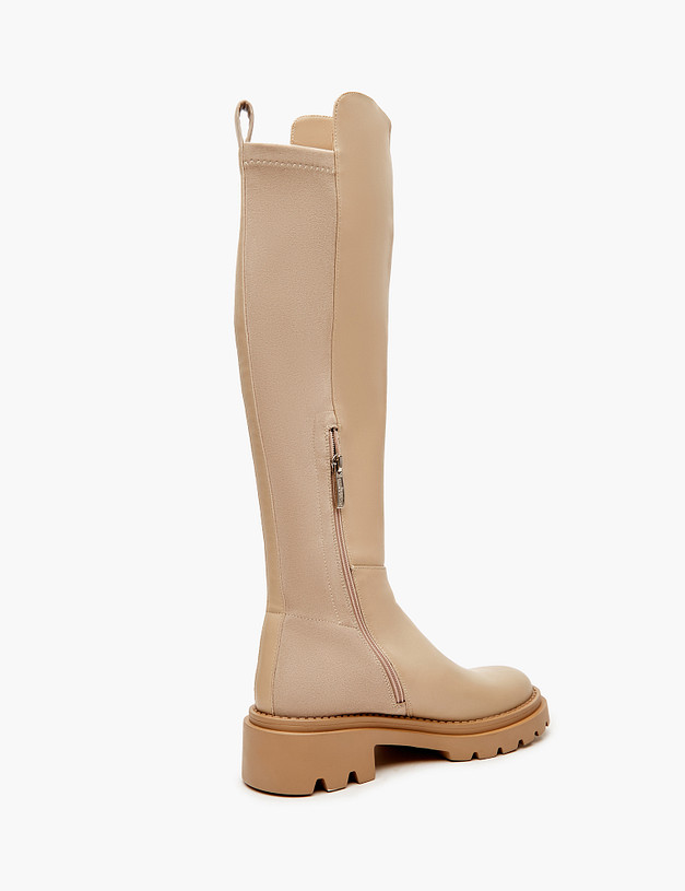 Бежевые женские сапоги MASCOTTE 233-3202221-4154M | ракурс 4