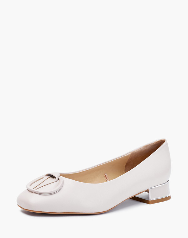 126-210511-0508 Туфли женские нат.кожа/нат.кожа беж, Mascotte