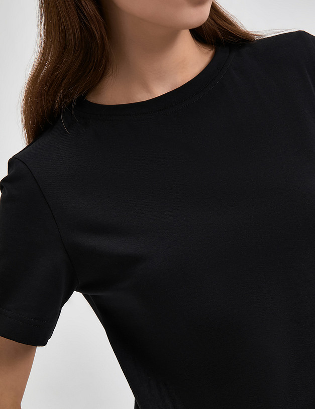 Черная женская футболка MASCOTTE 790-3114-2602 | ракурс 5
