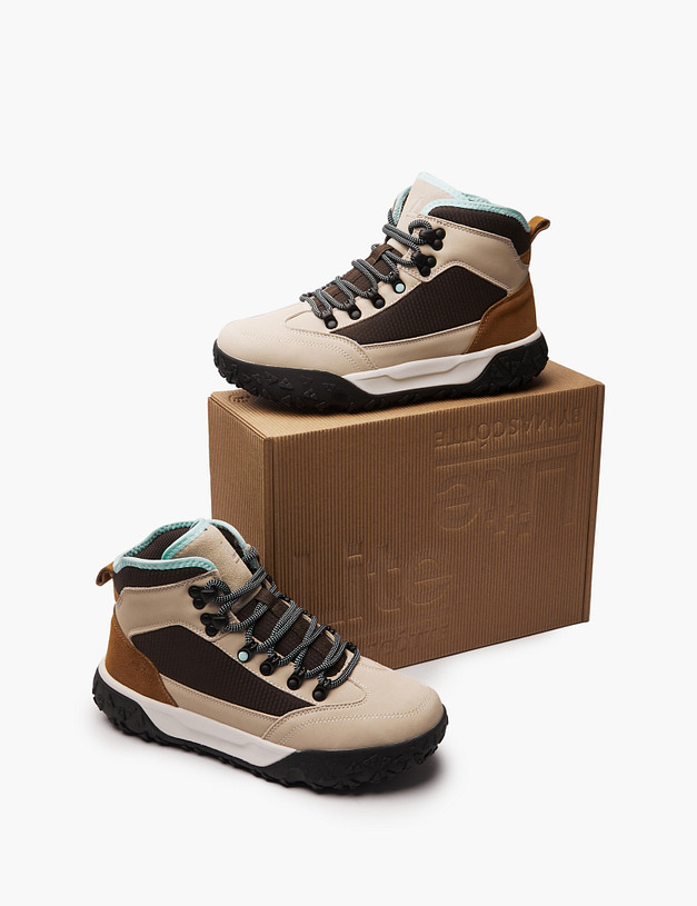 Бежевые женские зимние хайкеры MASCOTTE 189-421651-0601 | ракурс 9 Бежевые женские зимние хайкеры MASCOTTE 189-421651-0601 | ракурс 9