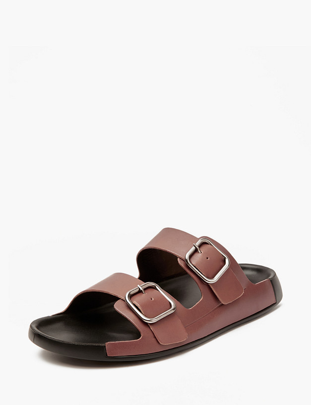 Коричневые мужские сабо MASCOTTE 128-413261-0109 | ракурс 3