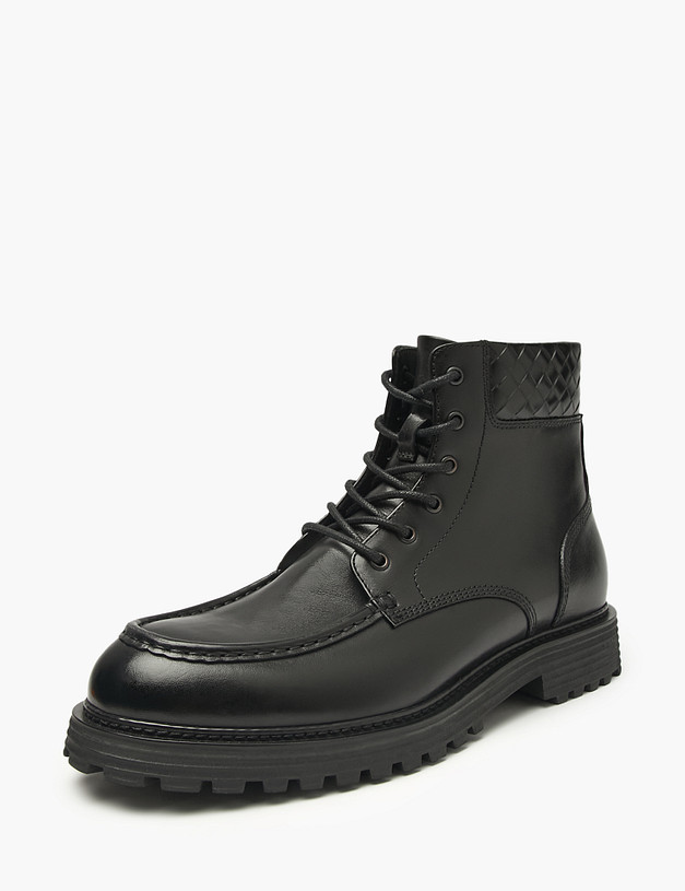 Черные мужские зимние ботинки MASCOTTE 22-520531-0102 | ракурс 2