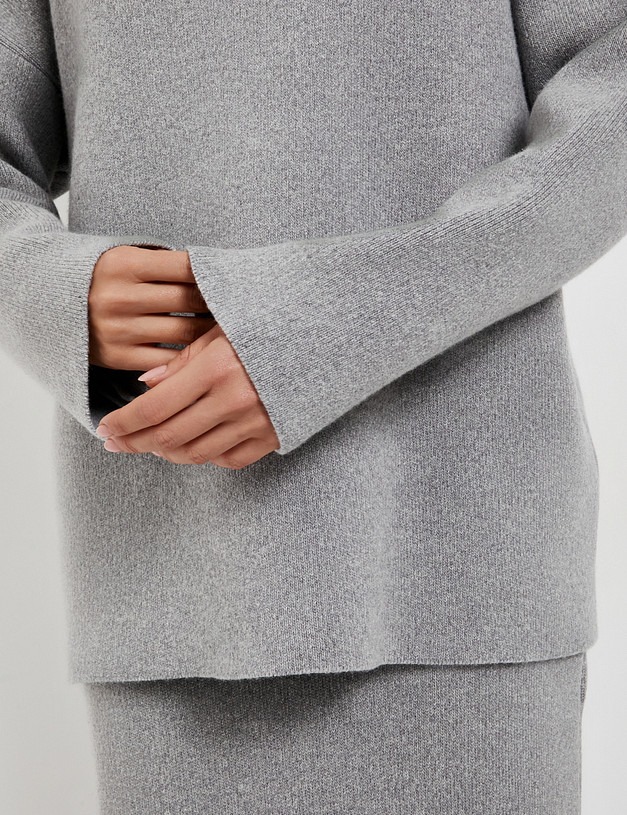 Серый женский шерстяной костюм MASCOTTE 990-5203-7510 | ракурс 6