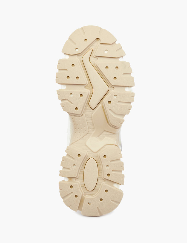 Белые массивные женские кроссовки MASCOTTE 234-213221-0601 | ракурс 6