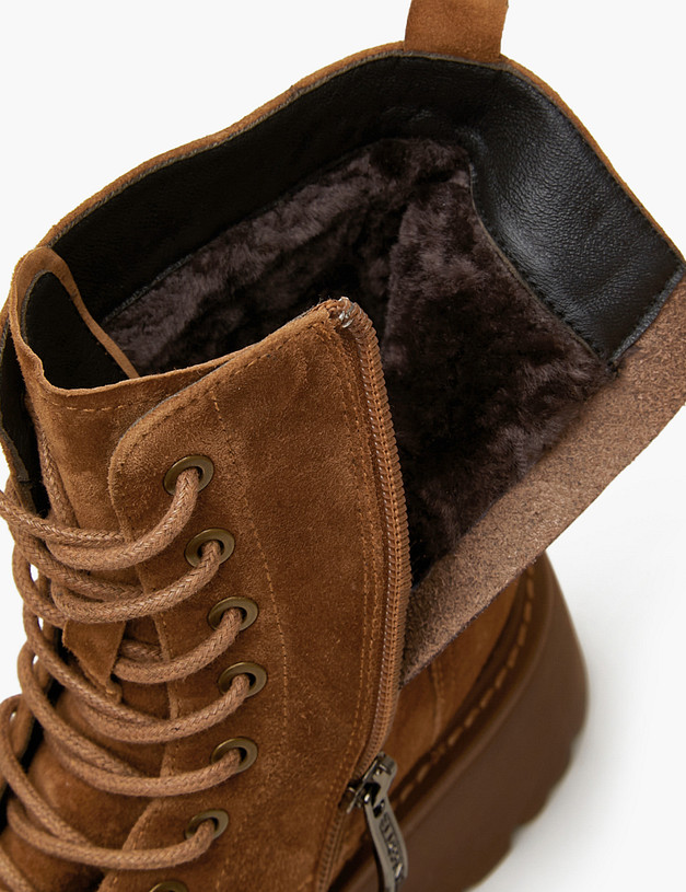 Коричневые женские зимние ботинки MASCOTTE 22-4240631-4642M | ракурс 7