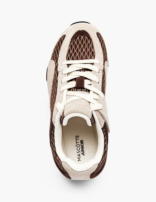 Серые детские кроссовки MASCOTTE 234-618021-0201 | ракурс 4