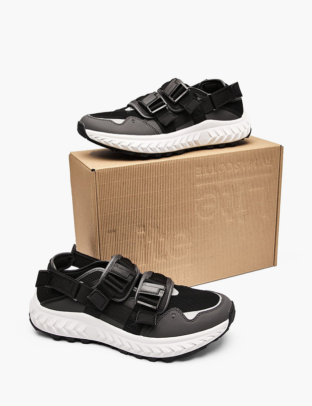 Черные мужские сандалии MASCOTTE 181-510423-0202 | ракурс 6