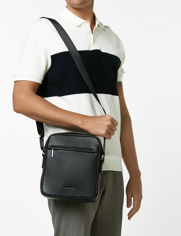 Черная мужская сумка MASCOTTE 602-2120-102 | ракурс 1