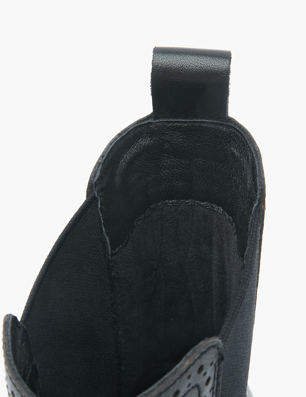 Черные женские челси с перфорацией MASCOTTE 58-227721-0102 | ракурс 6