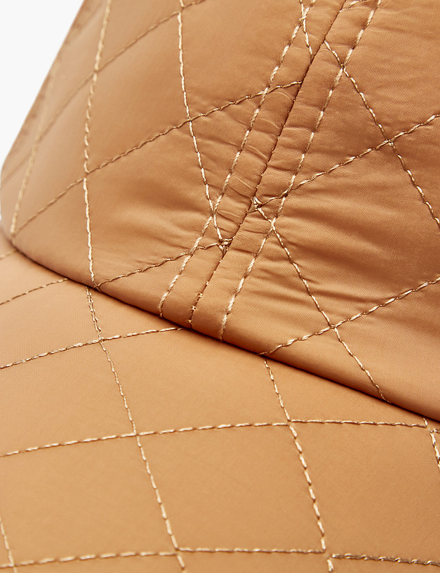 Бежевая стеганая кепка MASCOTTE 746-2203-2408 | ракурс 4