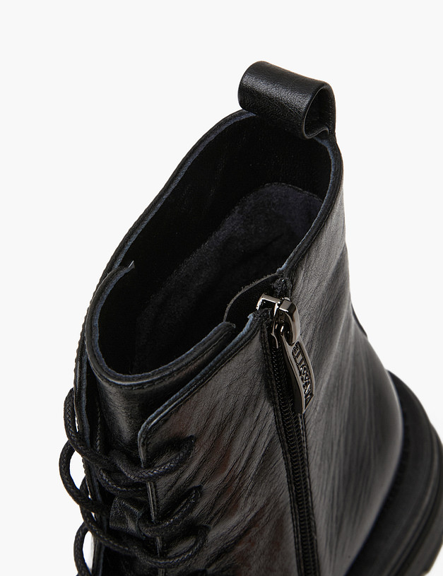 Черные кожаные женские ботинки MASCOTTE 100-422821-0102 | ракурс 6