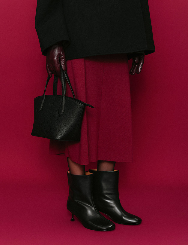 Черные женские ботильоны MASCOTTE 234-529811-0102 | ракурс 2