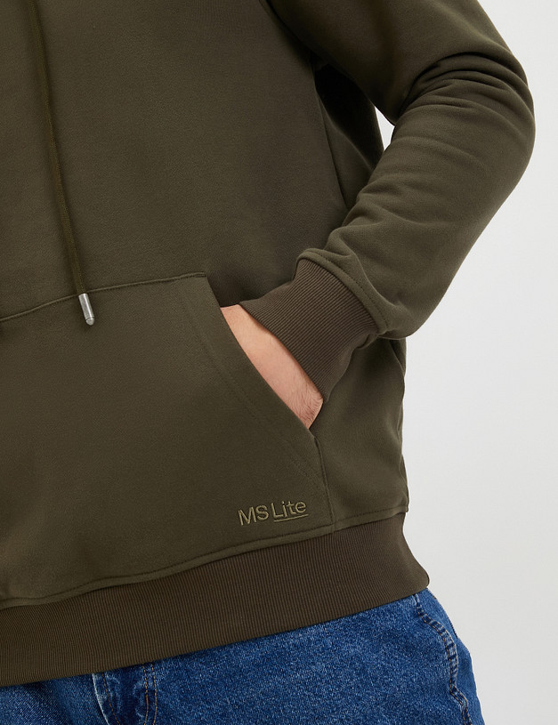 Зеленое мужское худи MASCOTTE 234-3357-2604 | ракурс 4