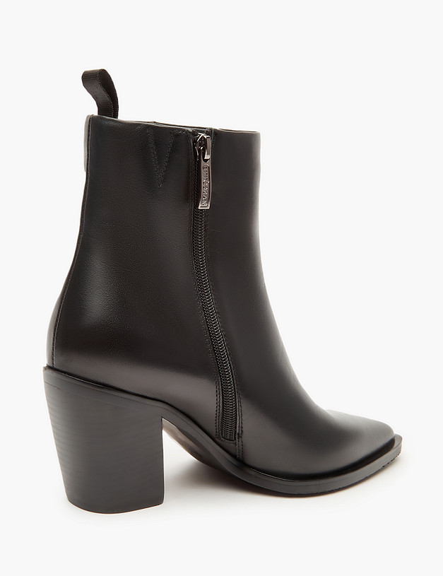 Черные кожаные женские казаки MASCOTTE 233-321422-3100M | ракурс 4