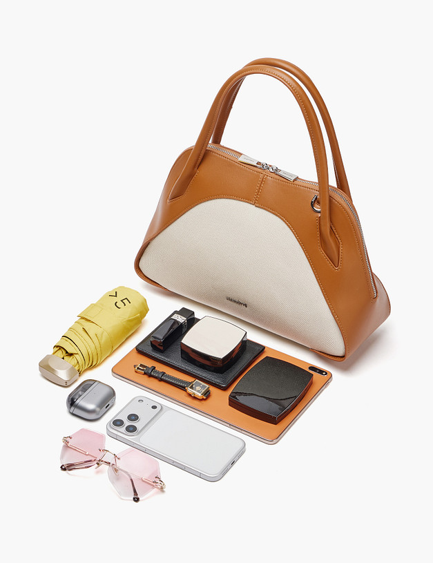 Бежевая женская сумка MASCOTTE 646-6125-2408 | ракурс 3