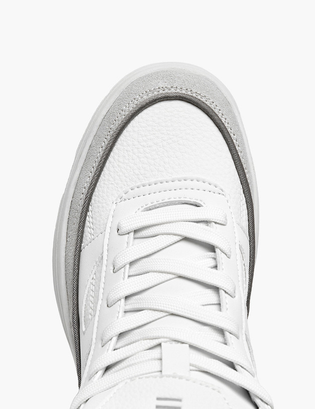 Молочные женские высокие кеды MASCOTTE 156-426922-0601 | ракурс 4