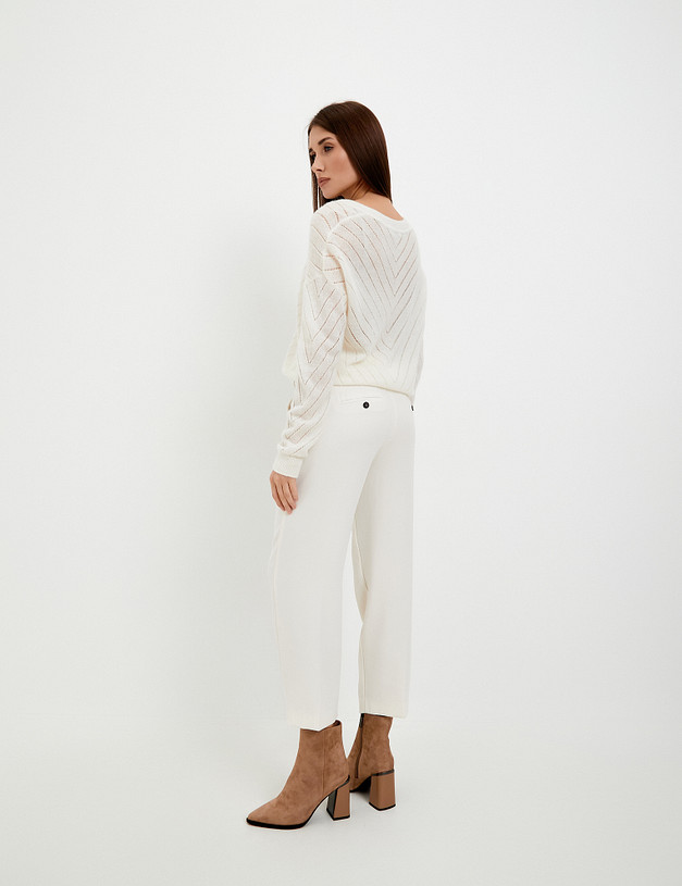 Молочный женский джемпер MASCOTTE 852-3202-2401 | ракурс 3