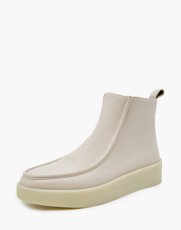 22-31802210-7137M Ботинки женские нат.кожа/ворсин-нат.кожа беж, Mascotte