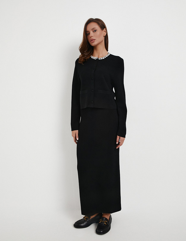 Черная женская юбка MASCOTTE 852-5204-7502 | ракурс 2