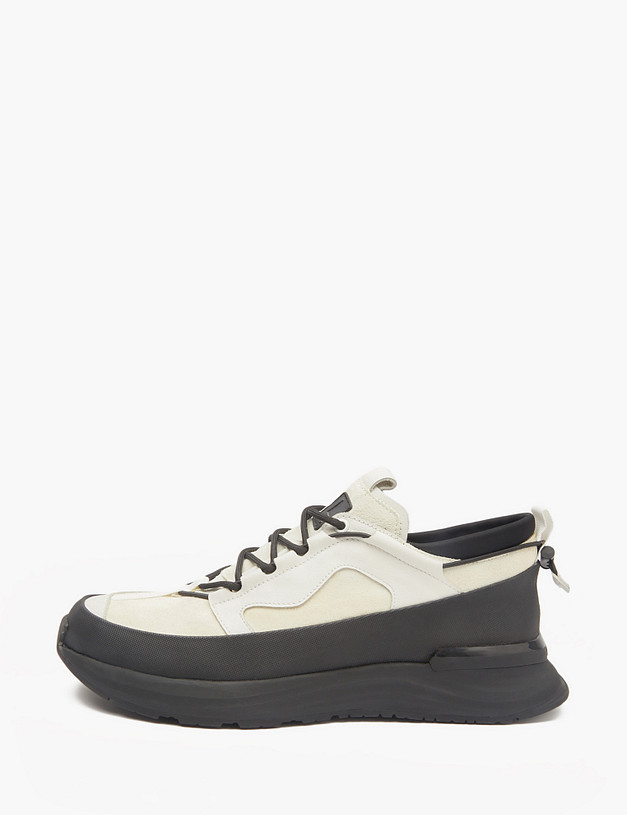 Белые мужские кроссовки с контрастной подошвой MASCOTTE 128-5130721-0101 | ракурс 3